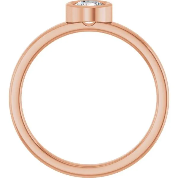 Bezel-Set Solitaire Ring Image 2 Rebel Diamonds New Hampton, IA