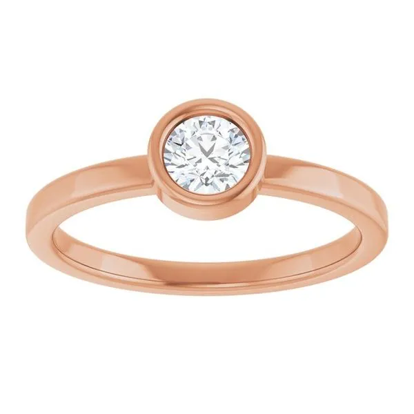 Bezel-Set Solitaire Ring Image 3 Rebel Diamonds New Hampton, IA