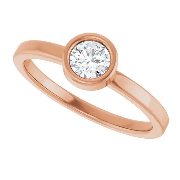 Bezel-Set Solitaire Ring Image 5 Rebel Diamonds New Hampton, IA