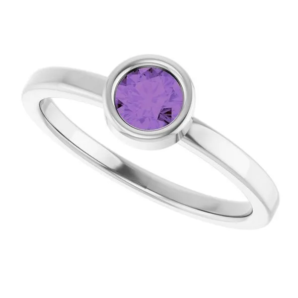 Bezel-Set Solitaire Ring Image 5 Long Jewelers Chesapeake, VA