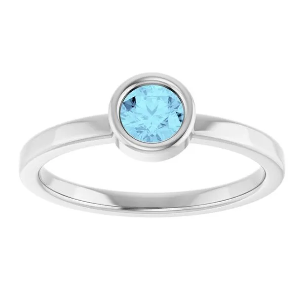 Bezel-Set Solitaire Ring Image 3 Henry B. Ball Jewelers Canton, OH