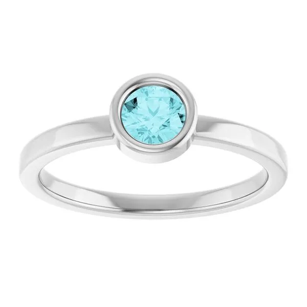 Bezel-Set Solitaire Ring Image 3 Henry B. Ball Jewelers Canton, OH