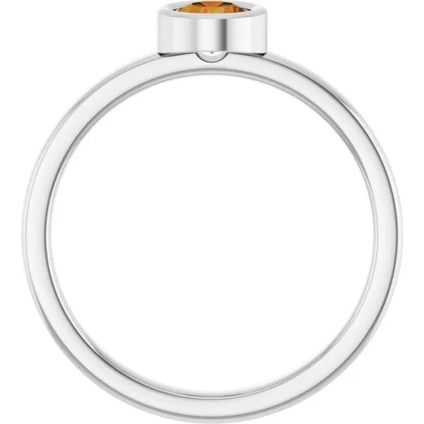 Bezel-Set Solitaire Ring Image 2 Henry B. Ball Jewelers Canton, OH