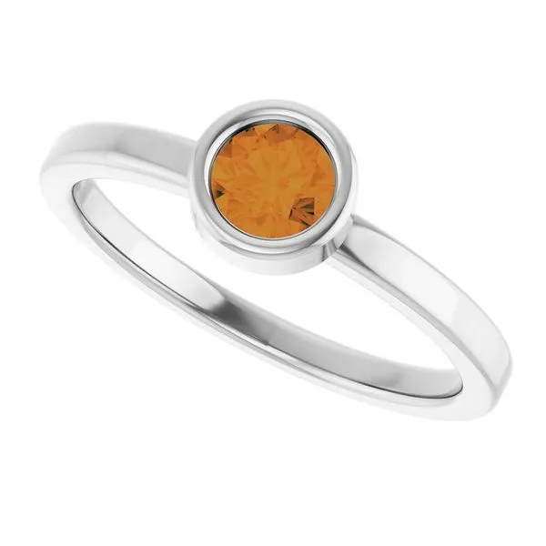 Bezel-Set Solitaire Ring Image 5 Henry B. Ball Jewelers Canton, OH