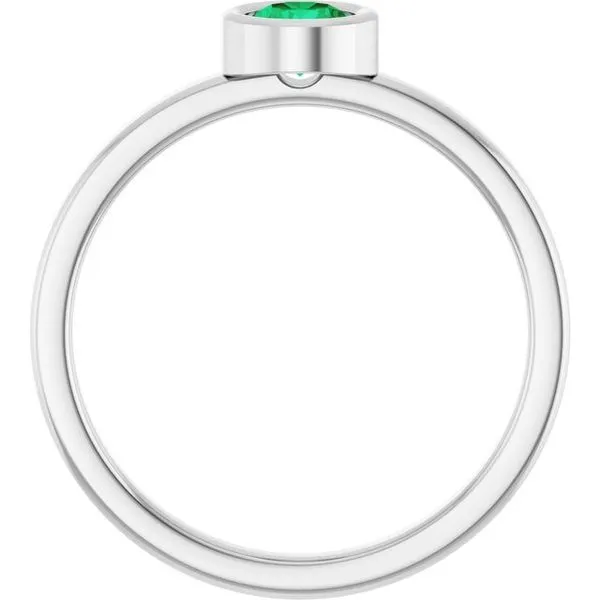 Bezel-Set Solitaire Ring Image 2 Henry B. Ball Jewelers Canton, OH