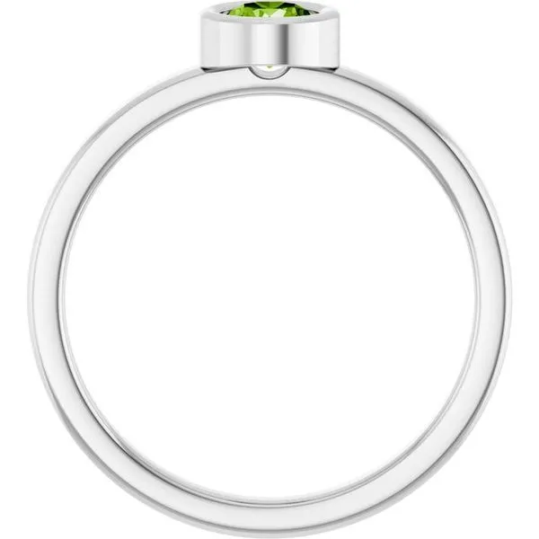 Bezel-Set Solitaire Ring Image 2 Henry B. Ball Jewelers Canton, OH