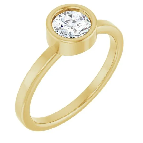Bezel-Set Solitaire Ring Rebel Diamonds New Hampton, IA