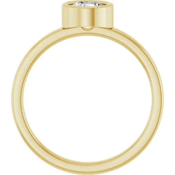 Bezel-Set Solitaire Ring Image 2 Rebel Diamonds New Hampton, IA
