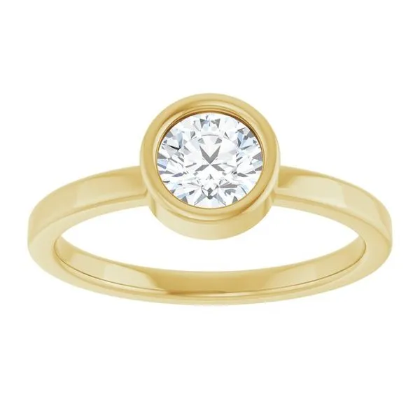 Bezel-Set Solitaire Ring Image 3 Rebel Diamonds New Hampton, IA
