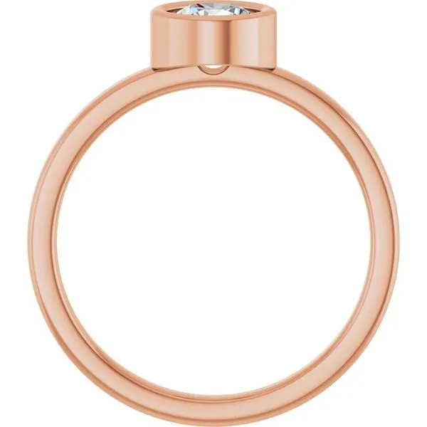 Bezel-Set Solitaire Ring Image 2 Rebel Diamonds New Hampton, IA