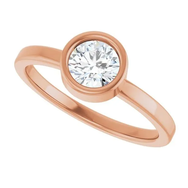 Bezel-Set Solitaire Ring Image 5 Rebel Diamonds New Hampton, IA