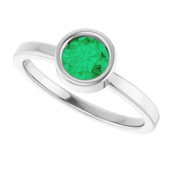 Bezel-Set Solitaire Ring Image 5 Bauble Patch Jewelers Comstock Park, MI