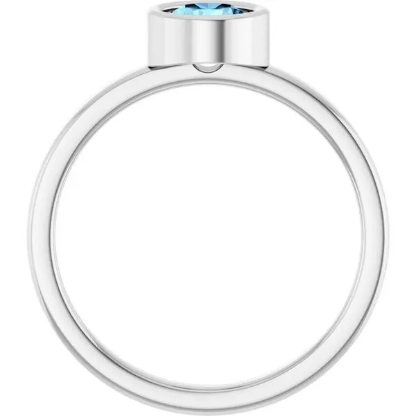 Bezel-Set Solitaire Ring Image 2 Rasmussen Jewelers Spanish Fork, UT