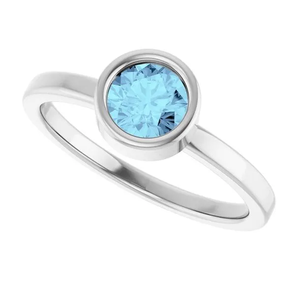 Bezel-Set Solitaire Ring Image 5 Rasmussen Jewelers Spanish Fork, UT