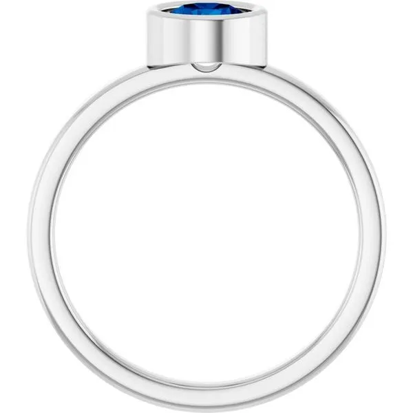 Bezel-Set Solitaire Ring Image 2 Linwood Custom Jewelers Linwood, NJ