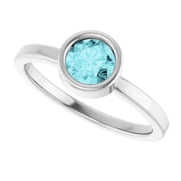 Bezel-Set Solitaire Ring Image 5 Rasmussen Jewelers Spanish Fork, UT