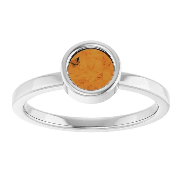 Bezel-Set Solitaire Ring Image 3 Arnold's Jewelry and Gifts Logansport, IN