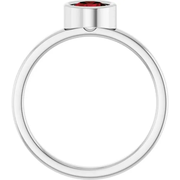 Bezel-Set Solitaire Ring Image 2 Long Jewelers Chesapeake, VA