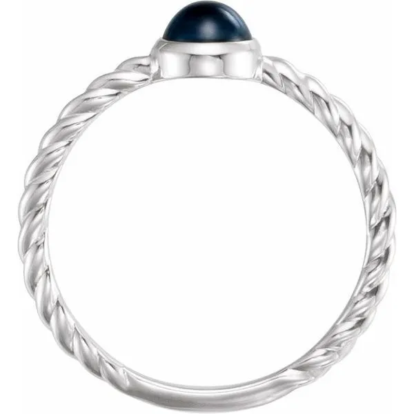 Bezel-Set Rope Ring Image 2 Henry B. Ball Jewelers Canton, OH