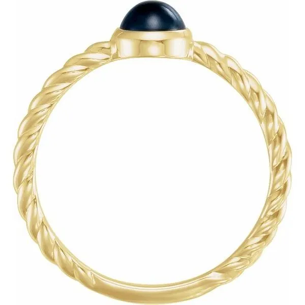 Bezel-Set Rope Ring Image 2 Rasmussen Jewelers Spanish Fork, UT