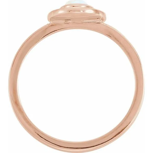 Halo-Style Cabochon Ring Image 2 The Diamond Shop, Inc. Lewiston, ID