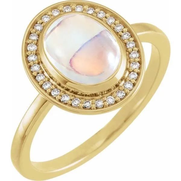 Halo-Style Cabochon Ring Rasmussen Jewelers Spanish Fork, UT