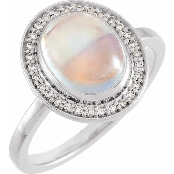 Halo-Style Cabochon Ring Holly's Jewelry Mountain Home, AR