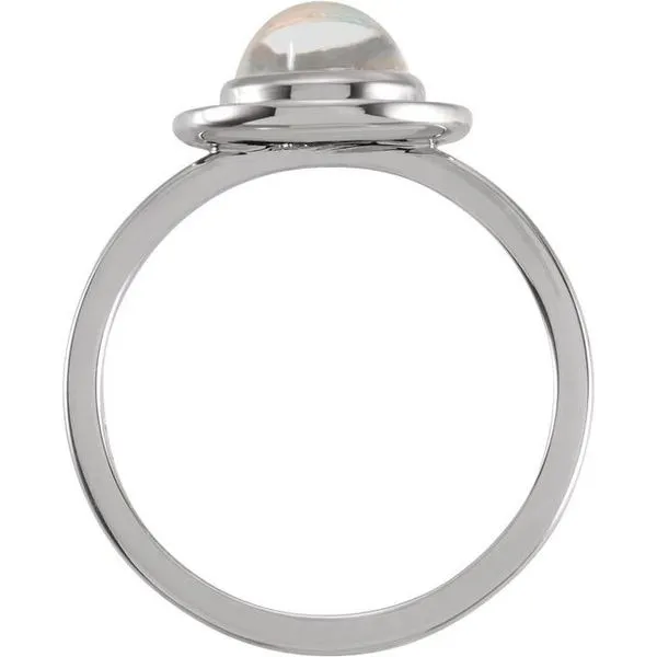 Halo-Style Cabochon Ring Image 2 Rasmussen Jewelers Spanish Fork, UT