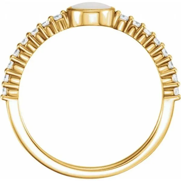 Accented Cabochon Ring Image 2 The Diamond Shop, Inc. Lewiston, ID