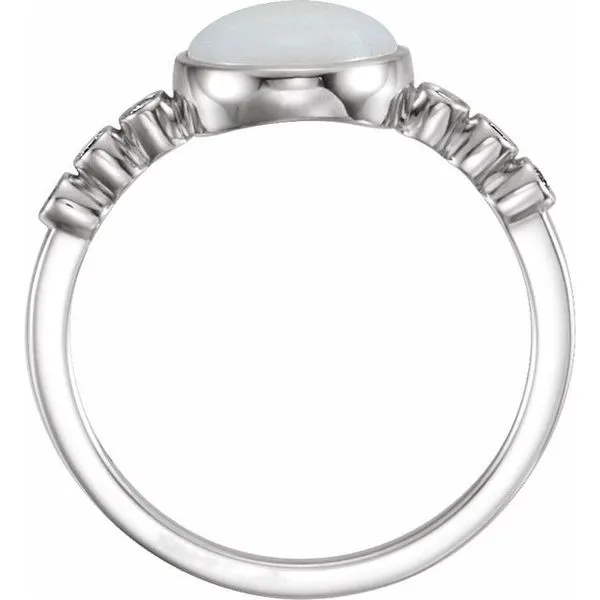 Bezel-Set Ring Image 2 Bauble Patch Jewelers Comstock Park, MI