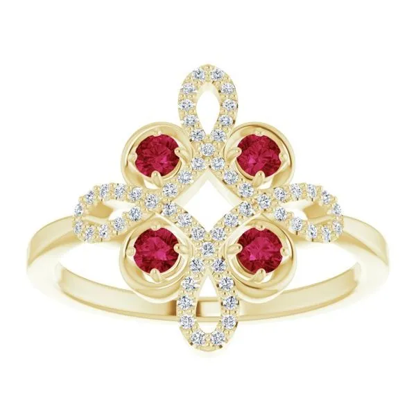 Clover Ring Image 3 Long Jewelers Chesapeake, VA