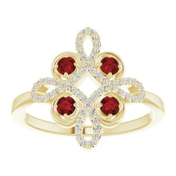 Clover Ring Image 3 Arnold's Jewelry and Gifts Logansport, IN