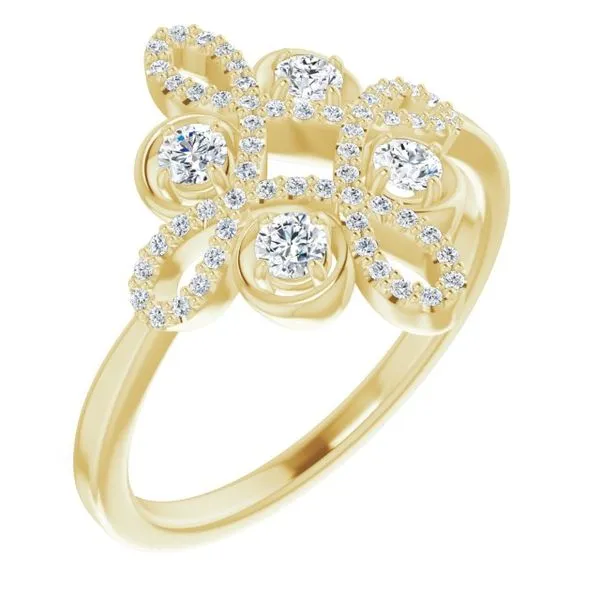 Clover Ring John E. Koller Jewelry Designs owasso, OK