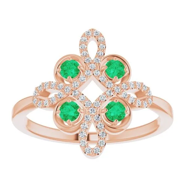 Clover Ring Image 3 John E. Koller Jewelry Designs owasso, OK