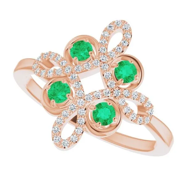 Clover Ring Image 5 John E. Koller Jewelry Designs owasso, OK