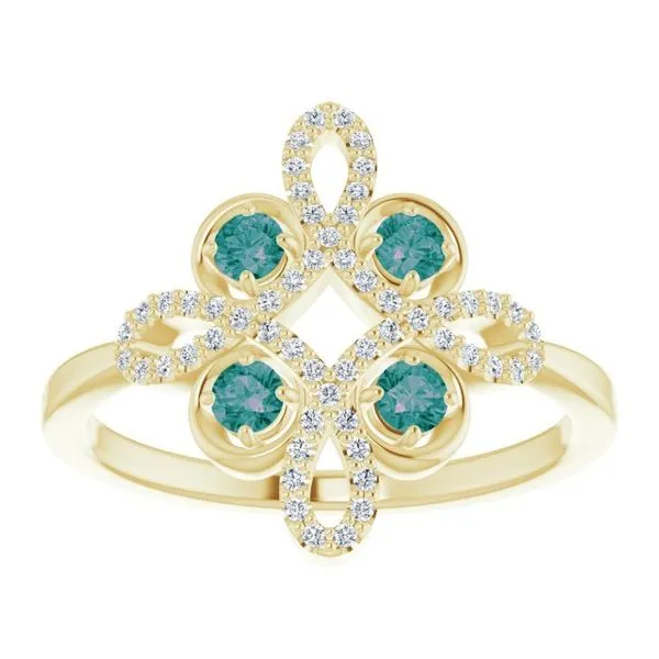 Clover Ring Image 3 Linwood Custom Jewelers Linwood, NJ