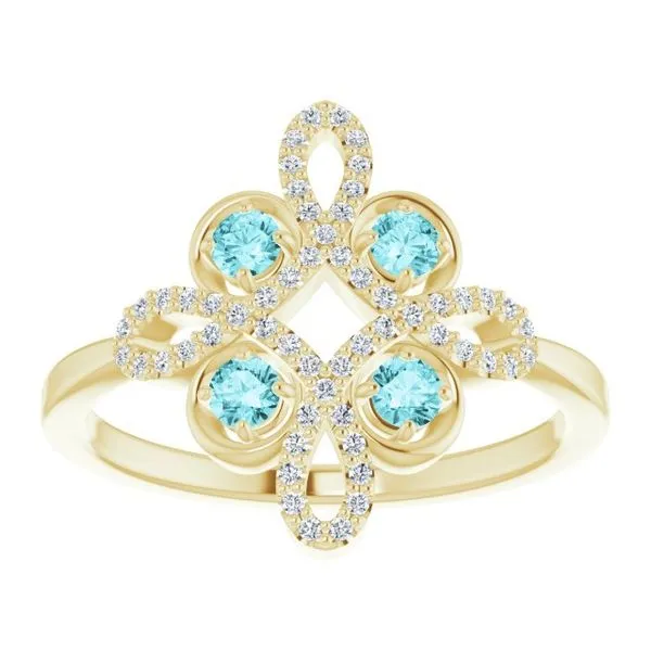 Clover Ring Image 3 Henry B. Ball Jewelers Canton, OH