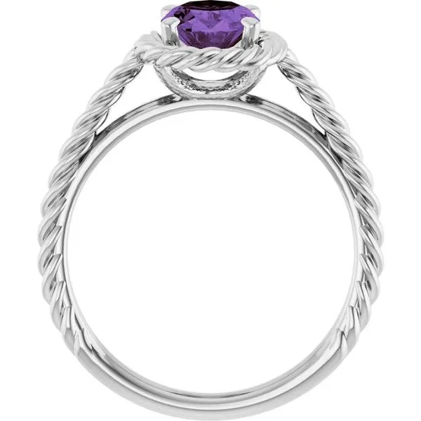 Rope Solitaire Ring Image 2 Arnold's Jewelry and Gifts Logansport, IN