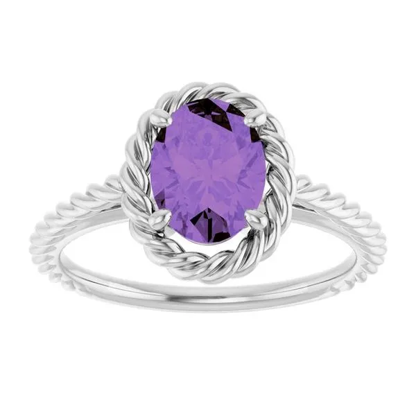 Rope Solitaire Ring Image 3 John E. Koller Jewelry Designs owasso, OK