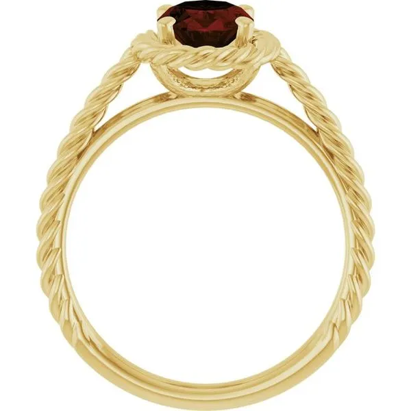 Rope Solitaire Ring Image 2 Arnold's Jewelry and Gifts Logansport, IN