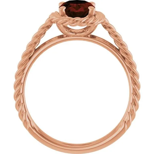 Rope Solitaire Ring Image 2 M. J. Thomas Jewelers, Ltd. Stratford, CT