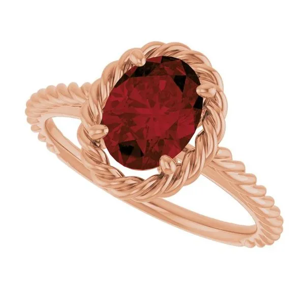 Rope Solitaire Ring Image 5 M. J. Thomas Jewelers, Ltd. Stratford, CT