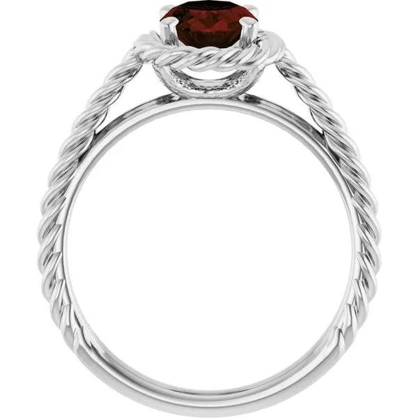 Rope Solitaire Ring Image 2 Delfine's Jewelry Charleston, WV