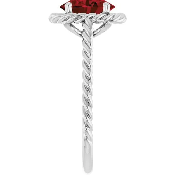Rope Solitaire Ring Image 4 Delfine's Jewelry Charleston, WV