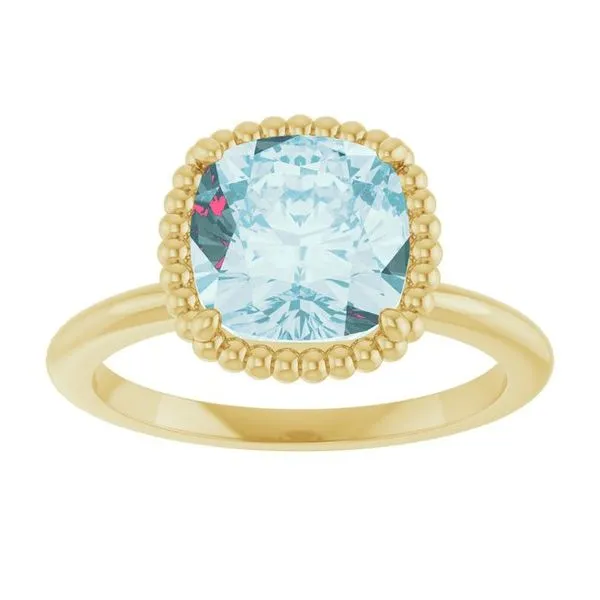 Beaded Solitaire Ring Image 3 Rasmussen Jewelers Spanish Fork, UT