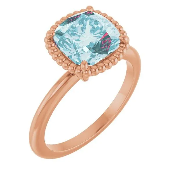 Beaded Solitaire Ring Henry B. Ball Jewelers Canton, OH