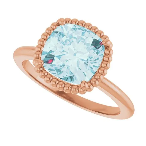 Beaded Solitaire Ring Image 5 Arnold's Jewelry and Gifts Logansport, IN