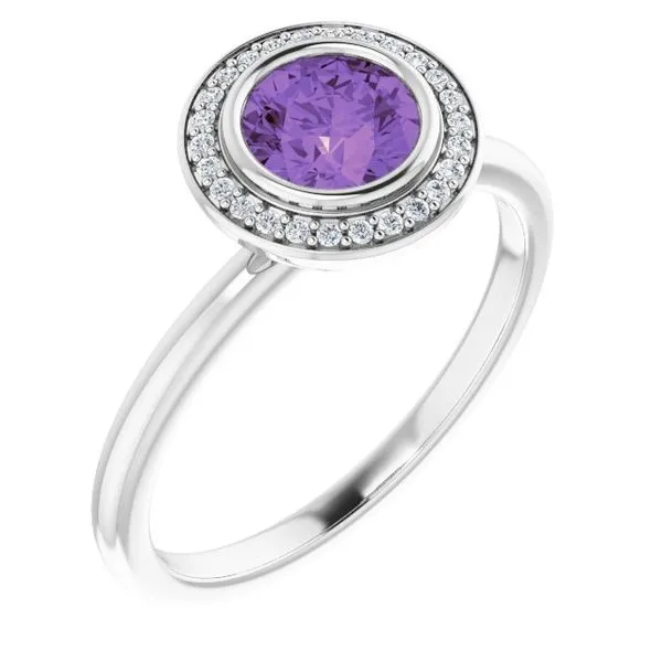 Bezel-Set Halo-Style Ring Holly's Jewelry Mountain Home, AR