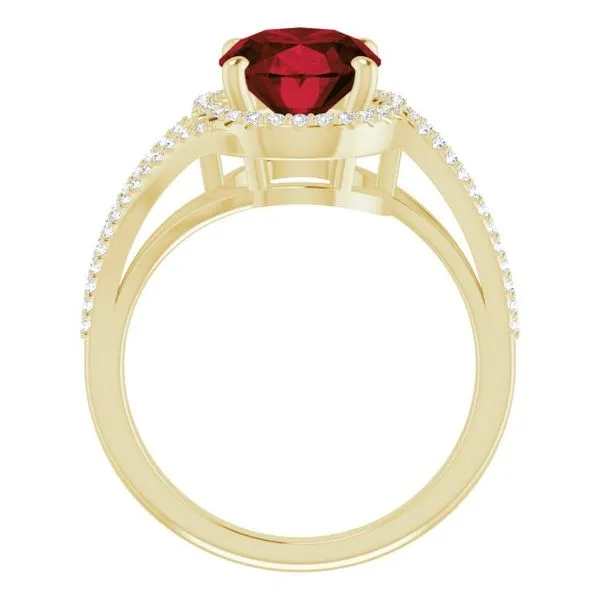 Halo-Style Ring Image 2 Rasmussen Jewelers Spanish Fork, UT