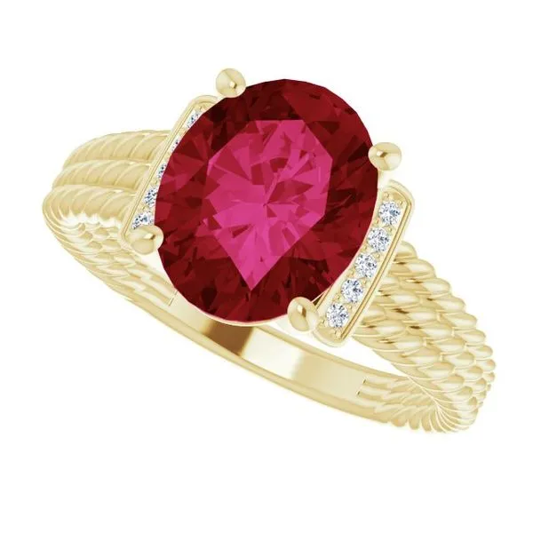 Accented Ring Image 5 Linwood Custom Jewelers Linwood, NJ